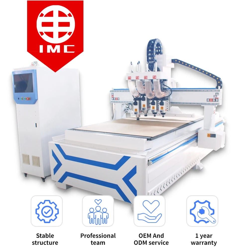 Three years warranties 4*8ft 3D ATC wood CNC router machines wood cnc router hot selling in 2022