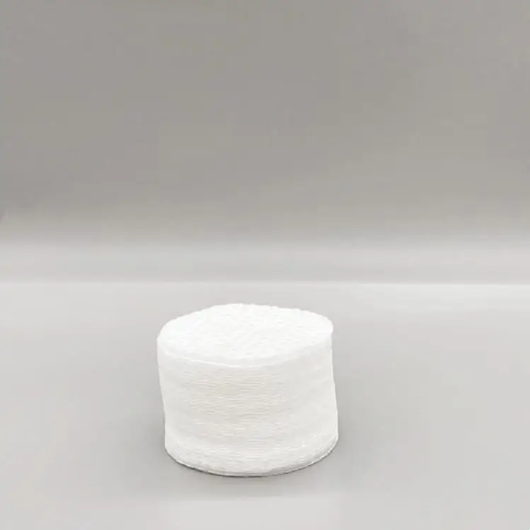 Экологичные круглые ватные тампоны из чистого хлопка для снятия макияжа