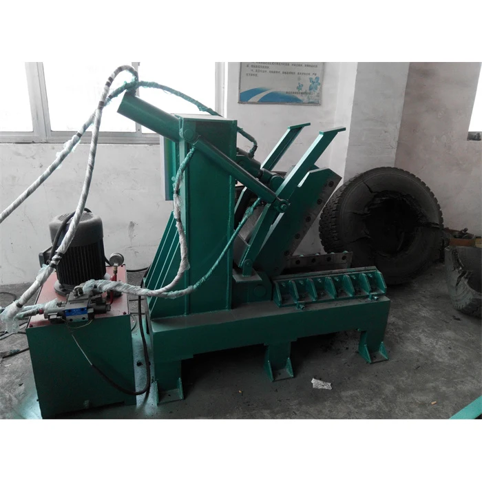 used tyre cut into pieces Whole Used Tire Cutting Machine / Waste Radil Tire Cutter