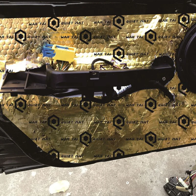 Car Sound Dampening Material for Car Trunk Door Floor  Ceiling with Black AU foil