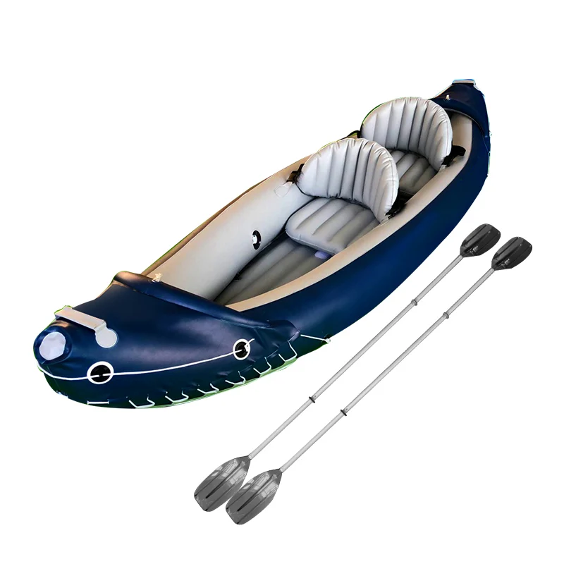 Tandem Inflatable PVC Boat PVC Kayak K1 K2 1Person 2Person Customize Design Non Drop stitch 0.5mm 0.7mm CE BSCI Approved Factory
