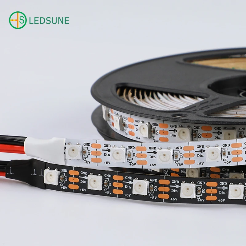 30 60 144 LEDs WS2812B DC5V Addressable RGB LED Tape Waterproof 5V WS2812B WS2812 5V LED Strip Light
