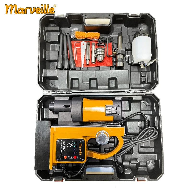 Marveille MW-28RE Heavy heavy Double holes type 40mm Magnetic Drill on Tube and Pipe Drilling magnet long rectangle drilled