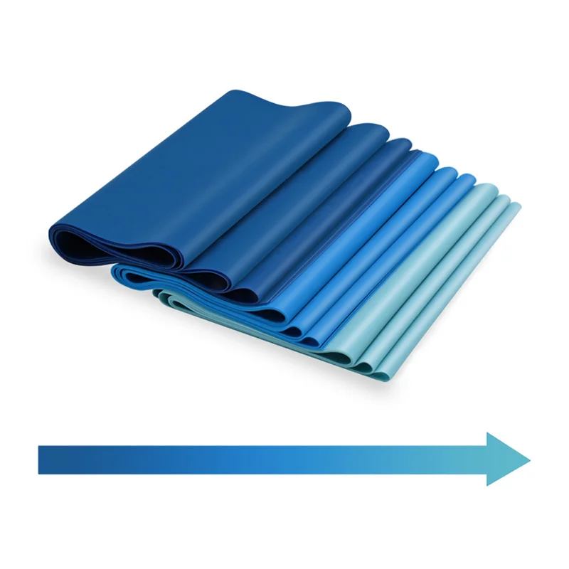 Factory Supply Accept custom logo size color 100% Natural Latex/TPE resistance bands elastic Fitness workout yoga band