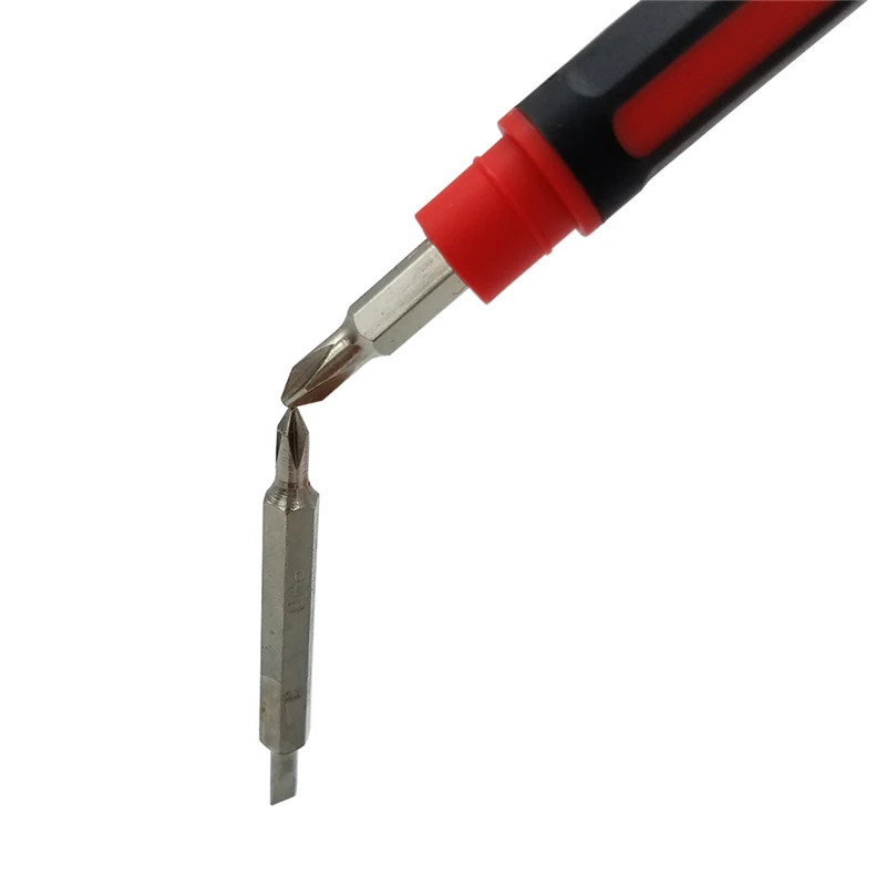 Mini Pen Screwdriver Slotted 3mm 4mm Phillips PH0 PH1 Screwdriver with Magnetic Pocket Tool DIY Hand Tools