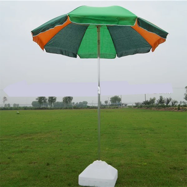 Sun Beach Umbrella Size 2.6m 2.4m 2m Steal Pole With Custom Logo Print For Promotion Use Color Outdoor Parasol Umbrellas