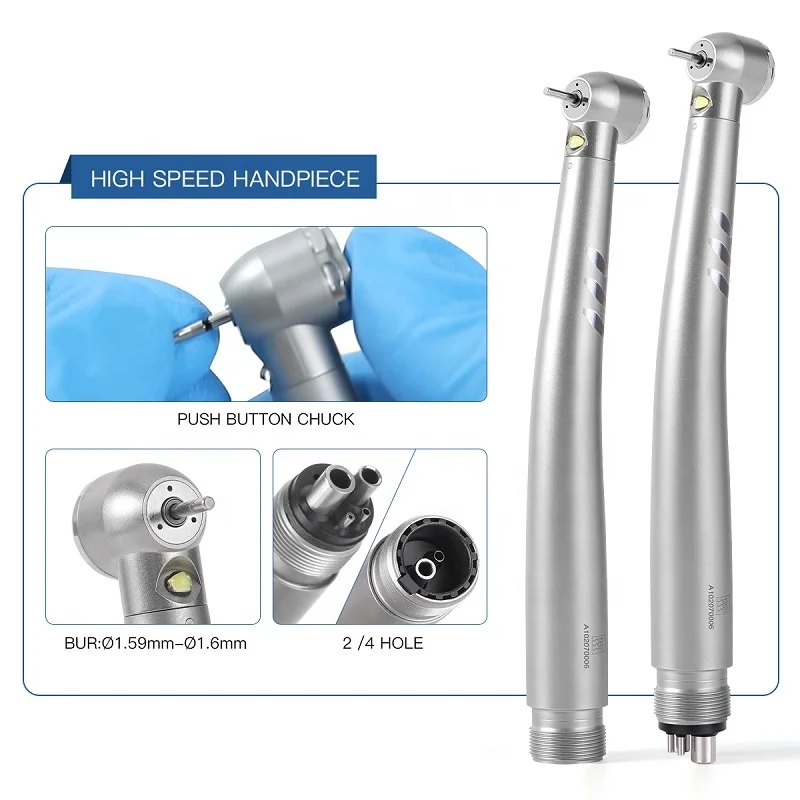 4 Hole /2 Hole Dental High and Low Speed Handpiece Kit and Dental air scaler Handpiece