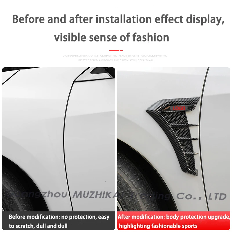 New patented products Auto Side Vent car Side Fender Vent Trim for Toyota