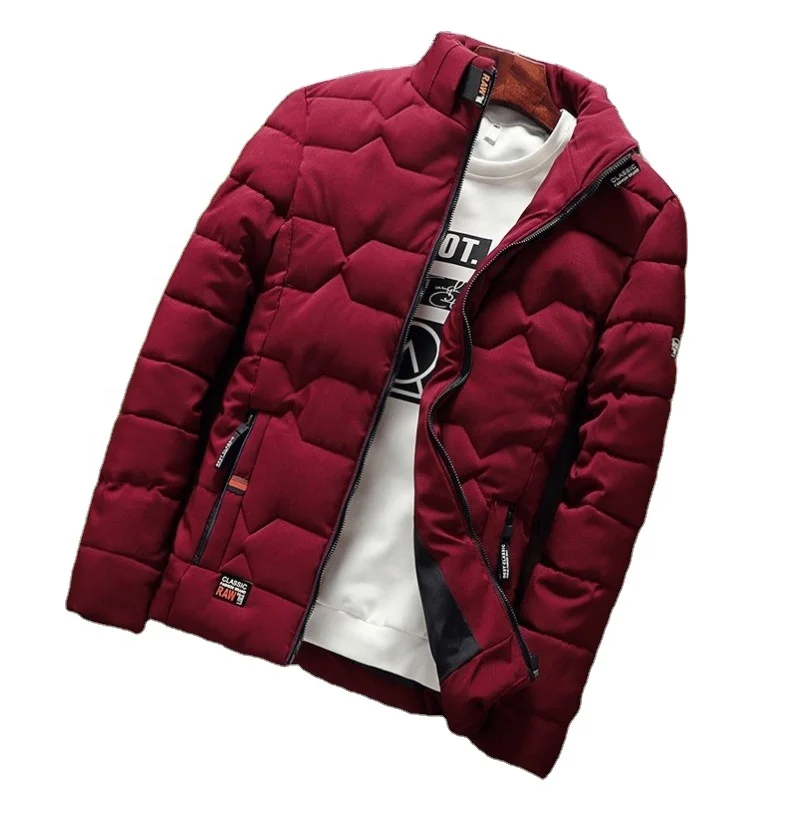 
Free Shipping New Jacket Casual Thickened Cotton-padded Clothes Slim Down Jacket Mens Jacket 2021 