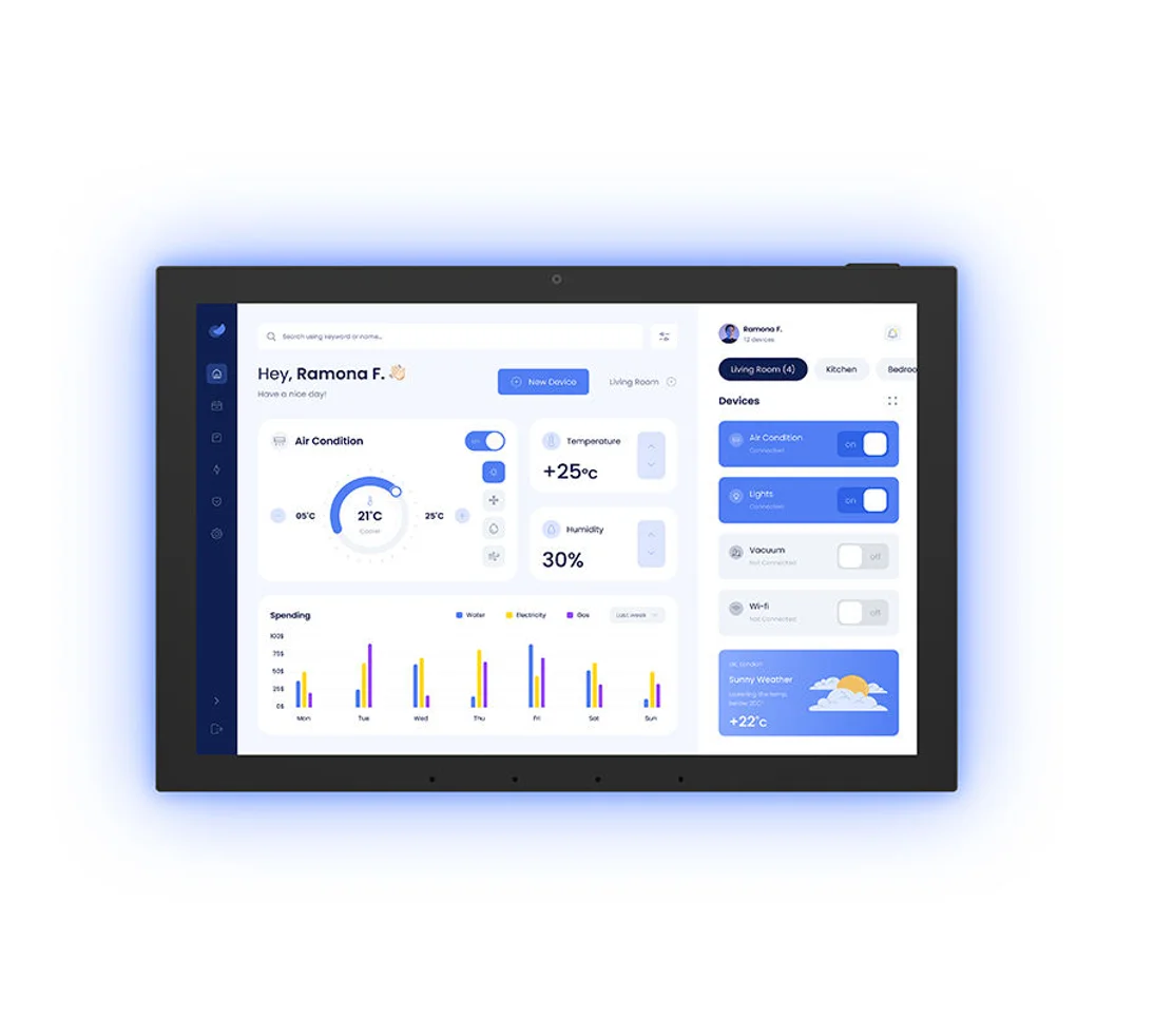 15.6 Inch Android 13 POE Tablet with WiFi and USB Interface for Home Hotel Automation Smart Control Display Screen