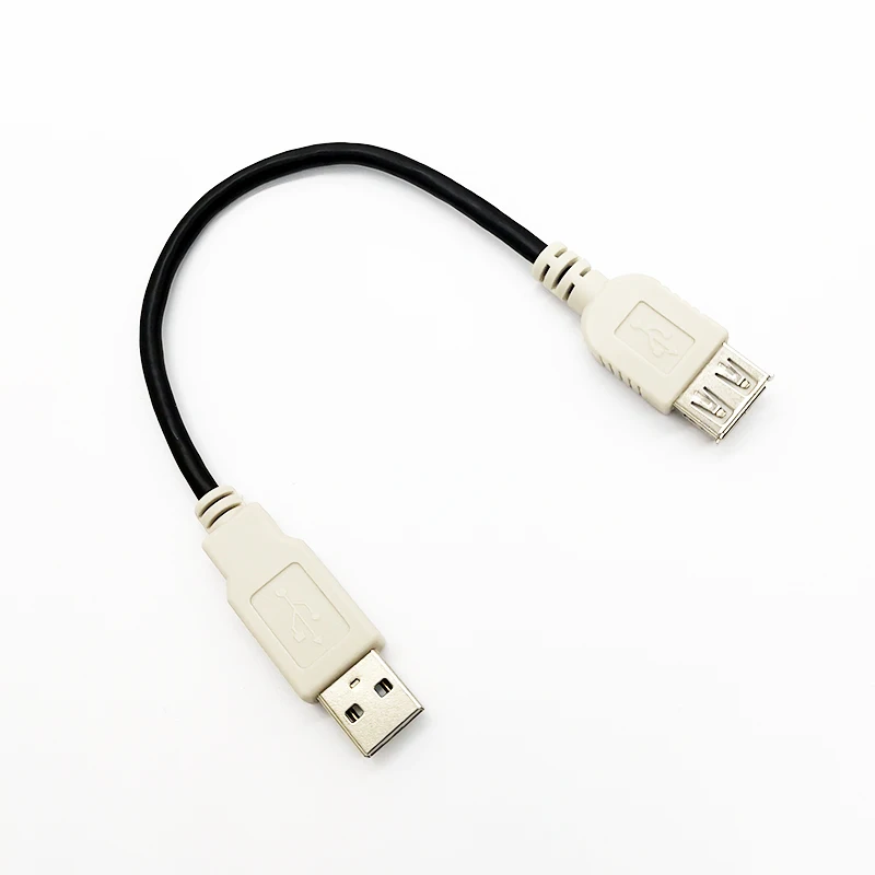 Короткий Удлинительный кабель USB-USB гнездовой разъем 2 0 штекер-гнездо USB-кабель