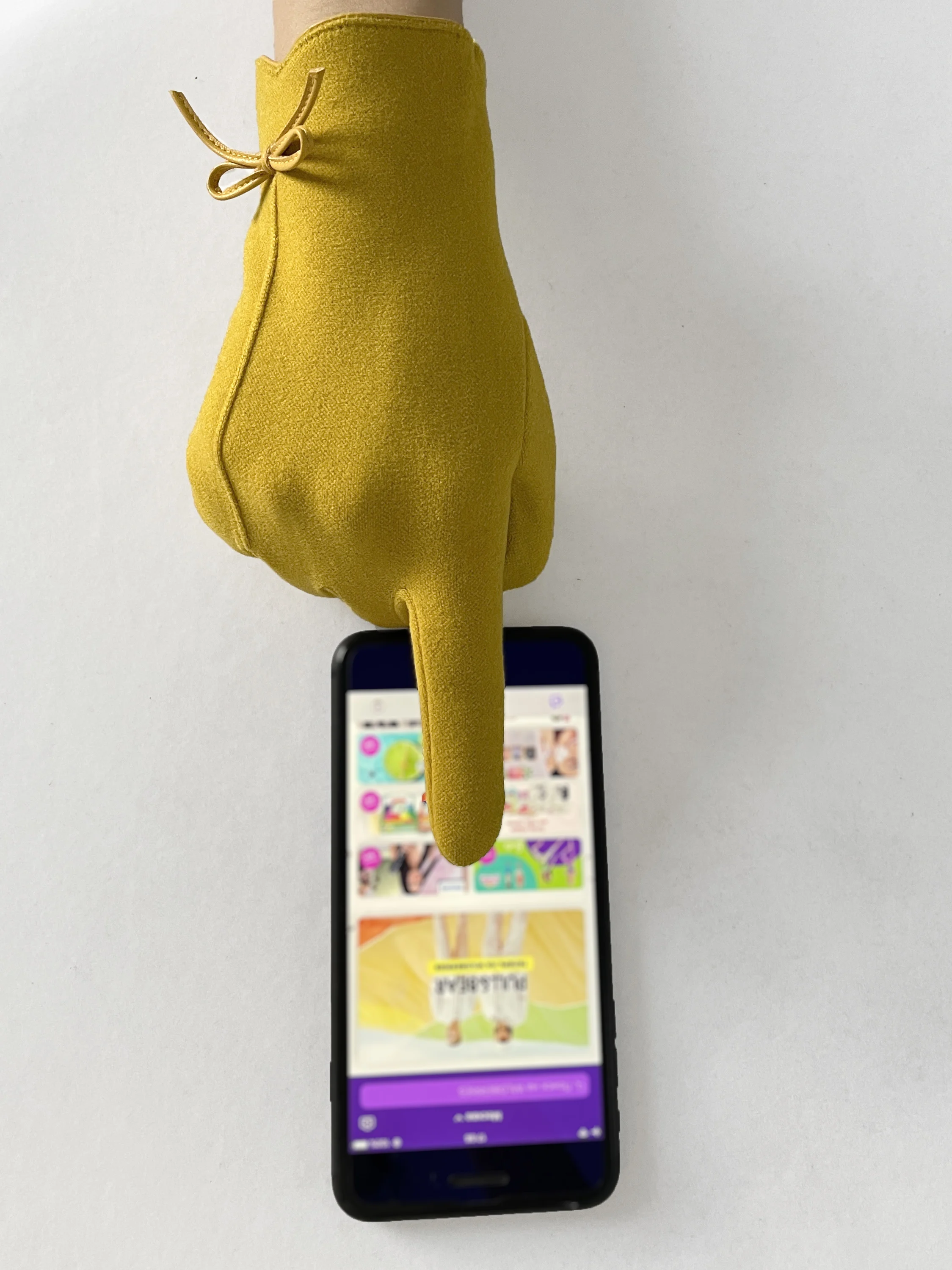 BSCI Manufacturer Custom Down Cloth Black Men Touch Screen Winter Thicken  Gloves