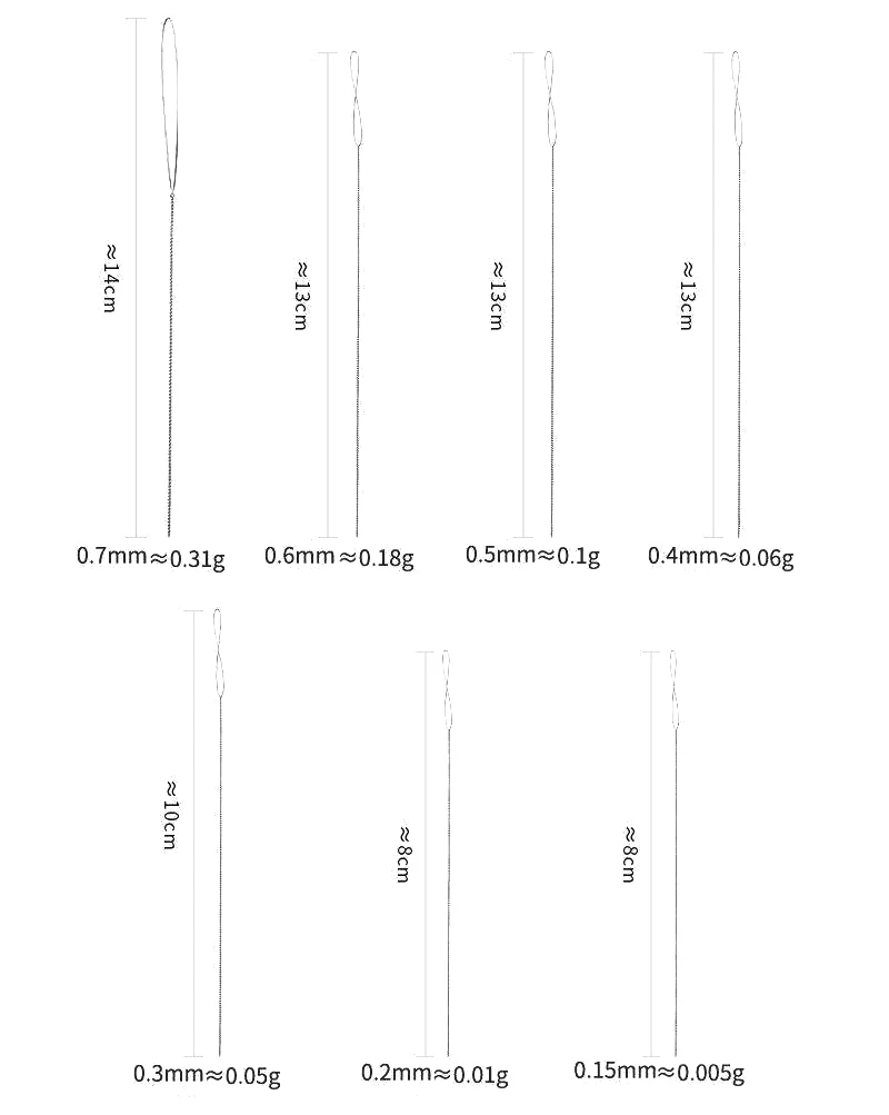 Large Big Eye Stainless Steel Needle Collapsible Embroidery Bead Needle Thread Sewing Beading Needles