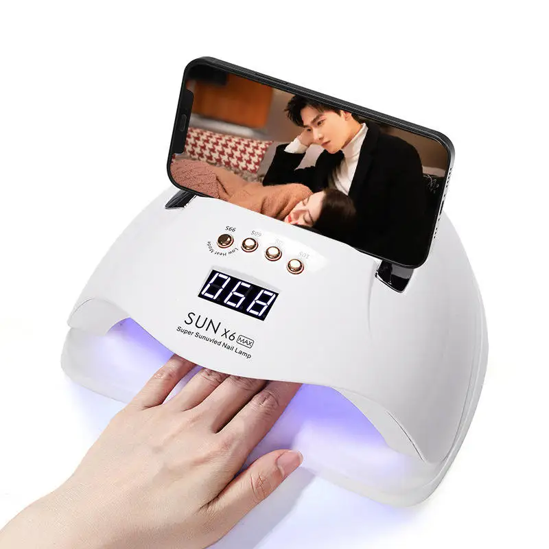 220W Sun X5 Max Portable Cordless Metal Base Rechargeable UV Lamp LED Nail Curing Lamps