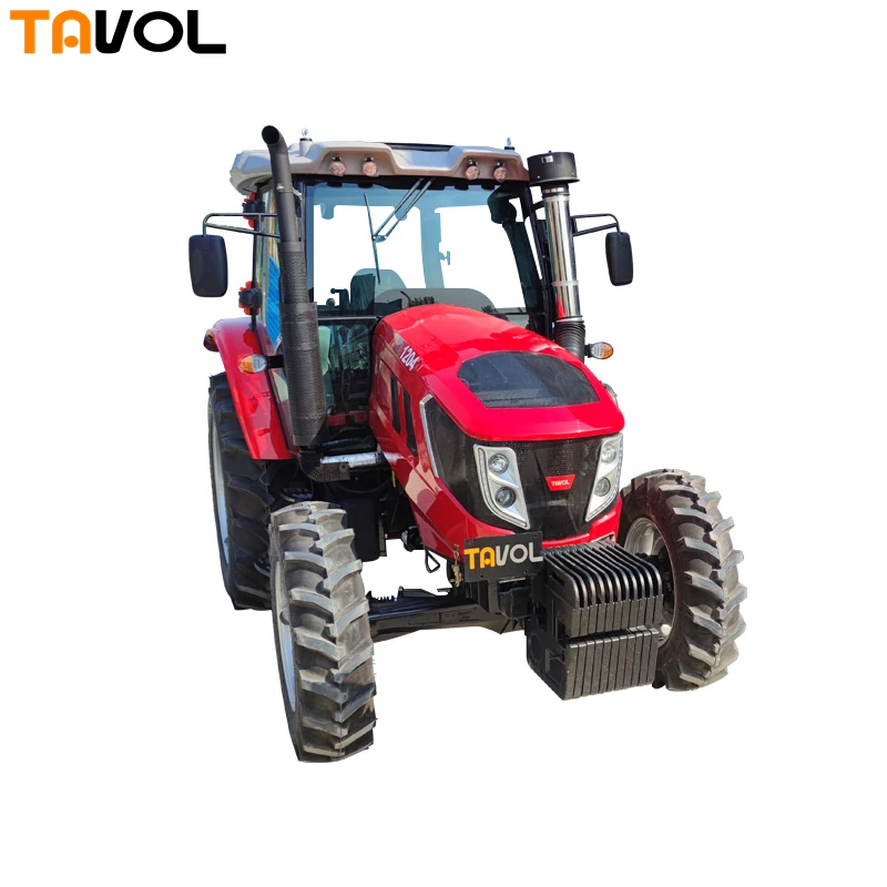YTO 6-ти цилиндровый дизельный двигатель 4 колеса трактора 120hp с фронтальным погрузчиком