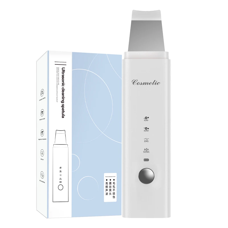 Pore Cleansing Scrubber Portable Skin Spatula Face Peeling Sonic Facial Ultrasonic Skin Scrubber Spatula Ultra Skin Scrubber