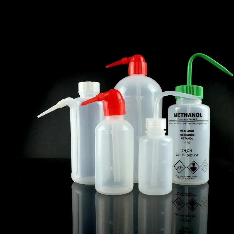 HAIJU LAB LDPE Plastic Squeeze Wash Bottle Chemical Water Rinse Squirt Bottle For Tattoo Eyelash Cleaning Lash Bath Bottle