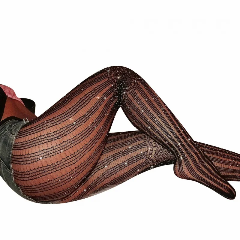 
Mature Womens high heels High Waist Tights Fishnet Stockings Thigh High Pantyhose foot sexy fish net silk stockings 