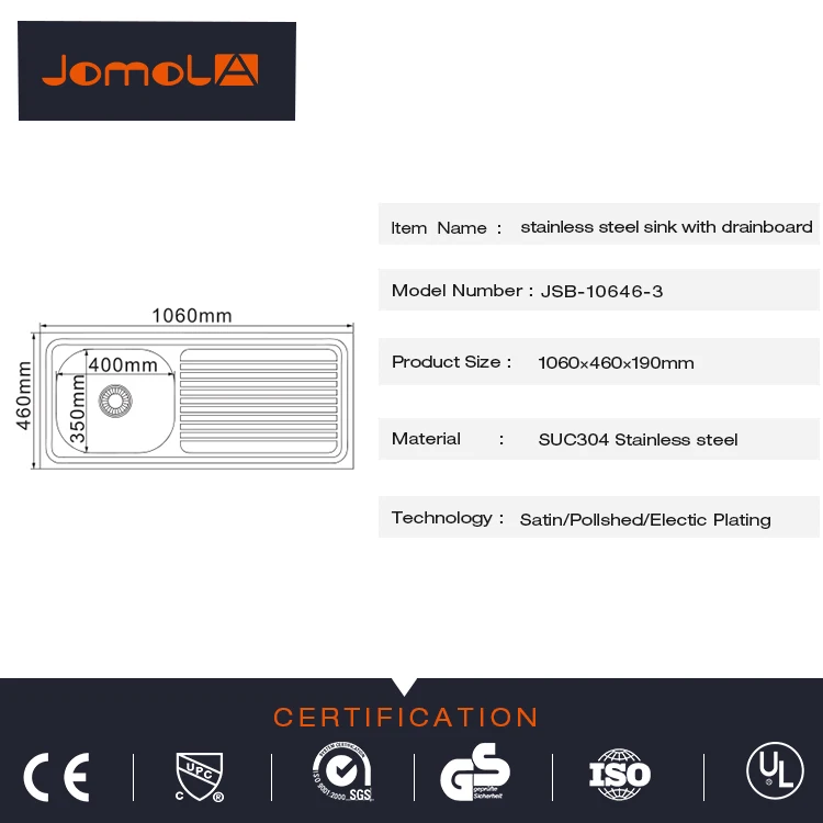 Asian style cheap CE certificated fruit washing with drainboard