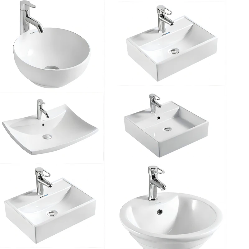 Shampoo Sinks Basin Ceramic Beauty lavatorio laundry tub bathroom hotel freestanding basin washroom vanity tops with sink