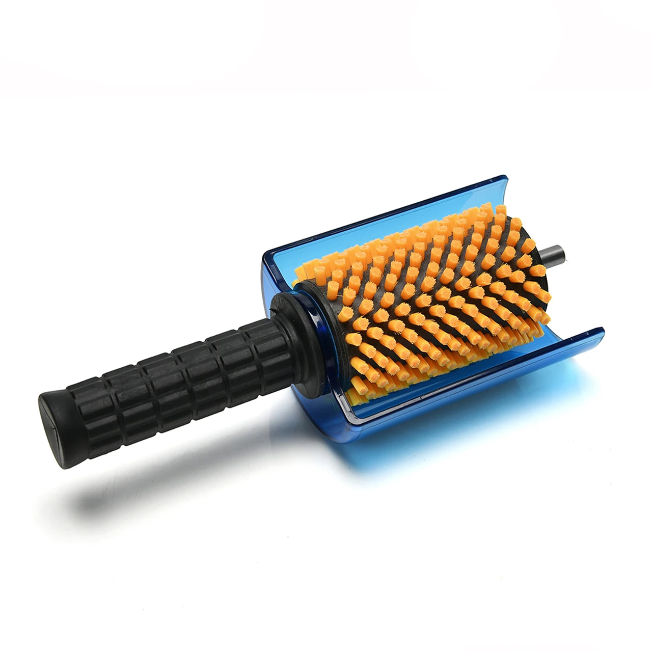 Ski Roto Waxing Brush Kit Handle Axle with Shield All 3 Brushes:Nylon, Horsehair, Brass/Cork for Skis Snowboard Winter Sports