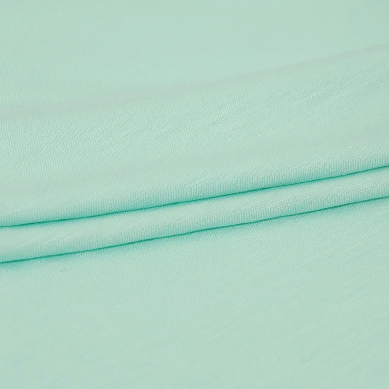 High Class Cotton Modal Blend Interlock Jersey Knit Fabric Cotton Slub Indigo Color Baby Cloth Swaddle Fabric