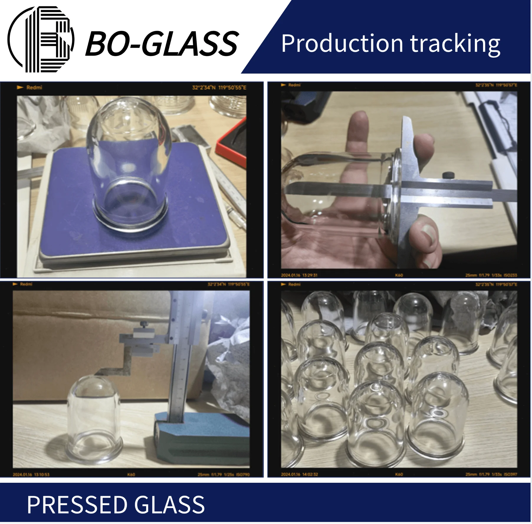 Factory custom size color shape pressed cover blue glass lampshade for aircraft obstruction light signal light