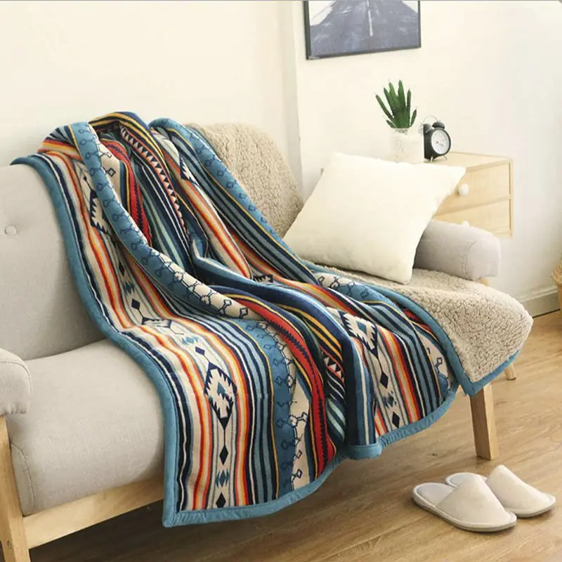 Factory Luxury Design Printed Flannel Throw Sherpa Blanket Winter Hot Sale Anti-pill No Shedding Coral Fleece Throws Blankets