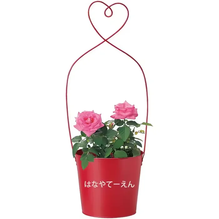 Wedding flower basket metal hanging flower basket heart M shaped wire Wedding Birthday Party Rose Wedding Birthday round