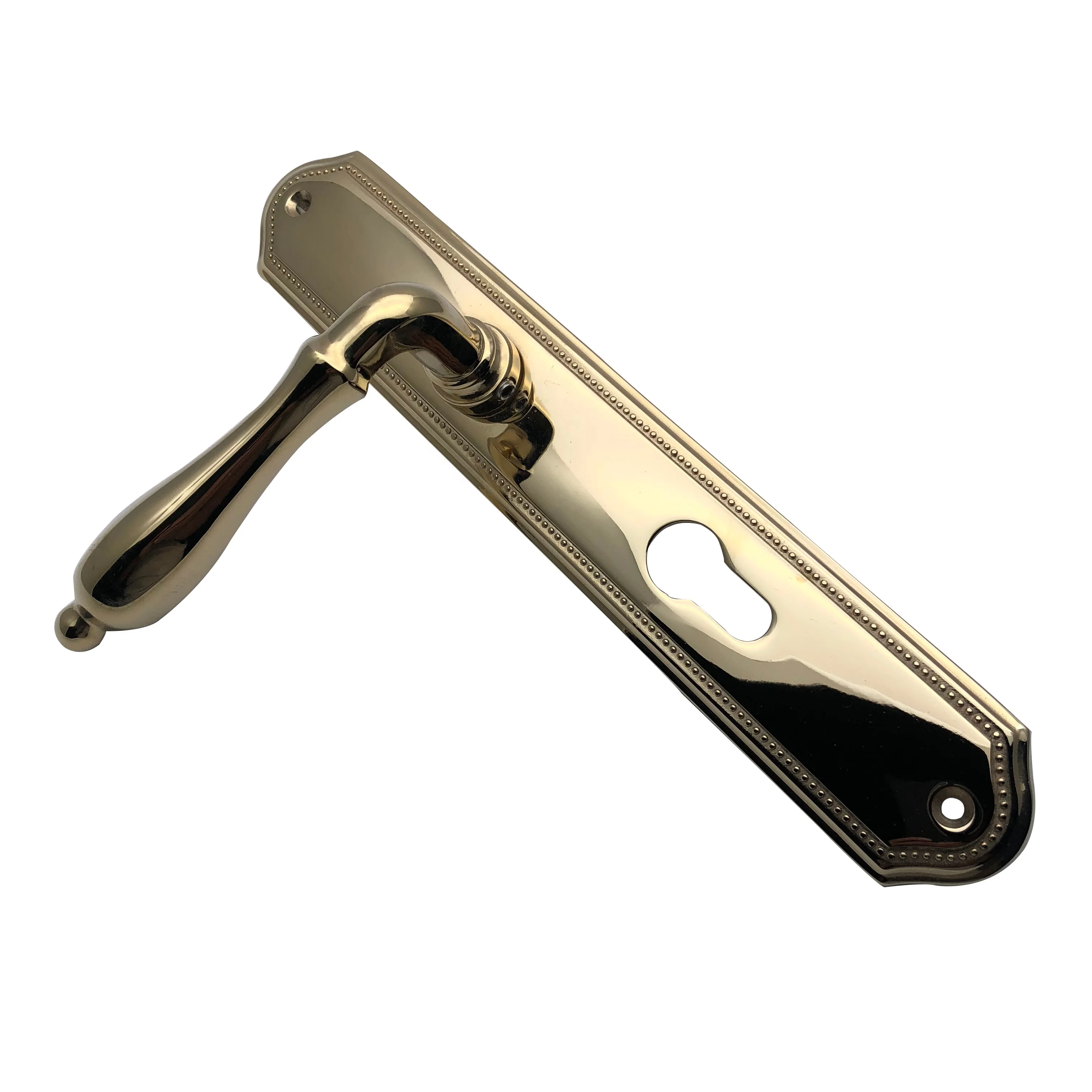 High Quality polished brass door handle