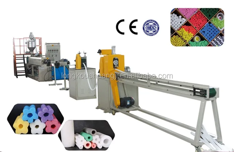 Factory Direct Sale PE/EPE polythene foam air condition pipe/tube extruder