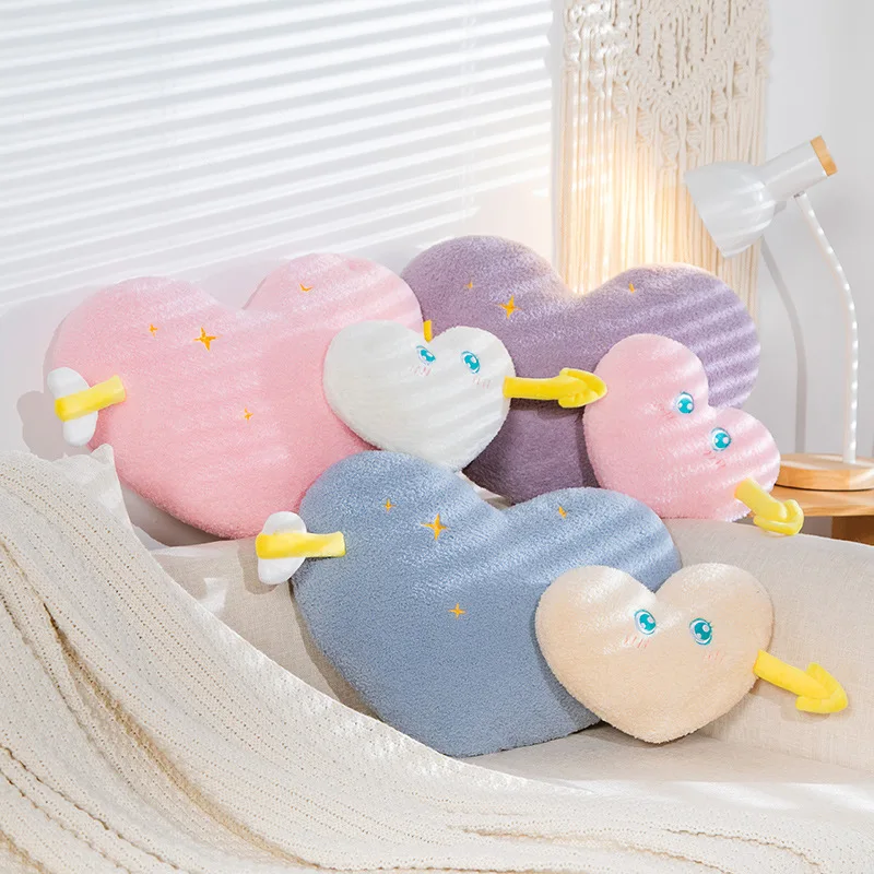 Wholesale Bedtime Toys Hearts Cute 2023 Kawaii Heart Stuffed Toy 60*37cm Valentine Gift Love Heart Pillow