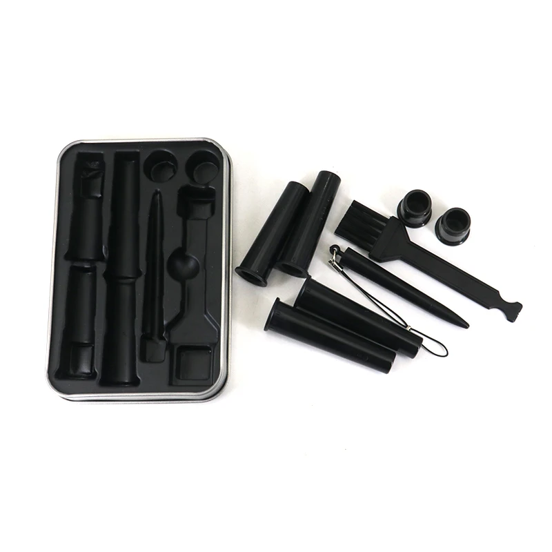 2024 New Arrival Cigarette Workbench  Tobacco Metal Rolling Tray Set Multi-Function Serving Tray Smoking Accessories Kit