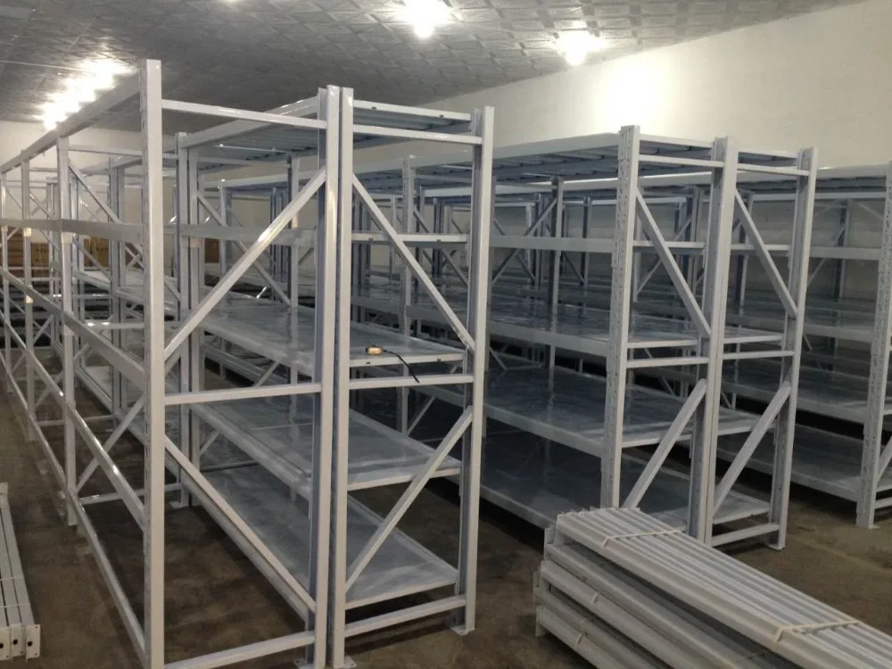 Economical Garage Storage Warehouse Medium Duty Loading Long Span Rack with Steel Panel