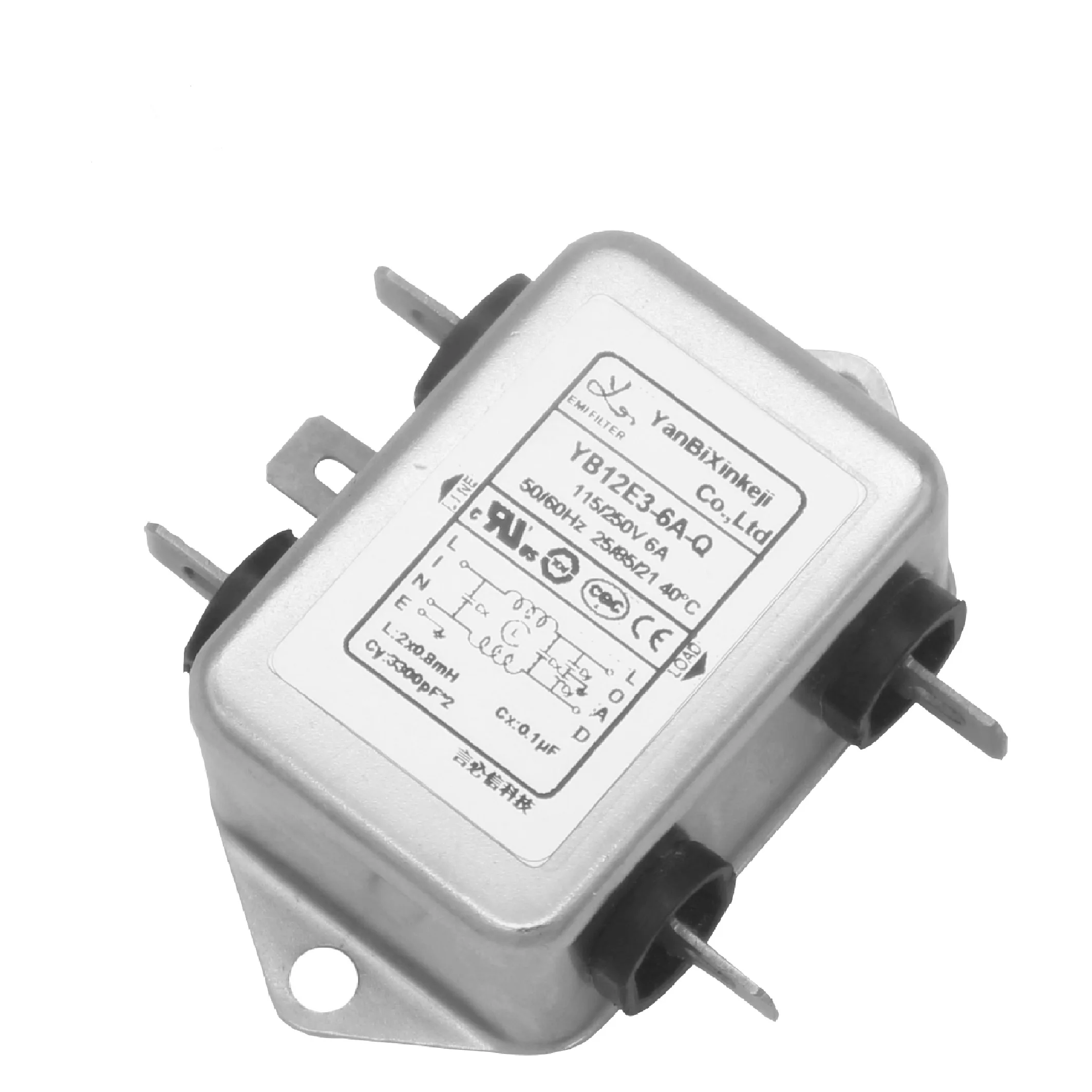 EMI Filter Manufacturers Produce High Quality Power Line Filters 1A~10A Single Phase EMI Filters