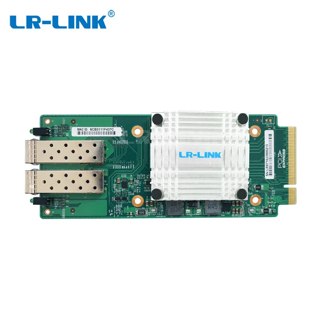 LR-LINK PCle x8 двухпортовый 10G SFP + мезонинная карта Ethernet сетевой адаптер на базе Intel XL710 LREM7100PF-2SFP +