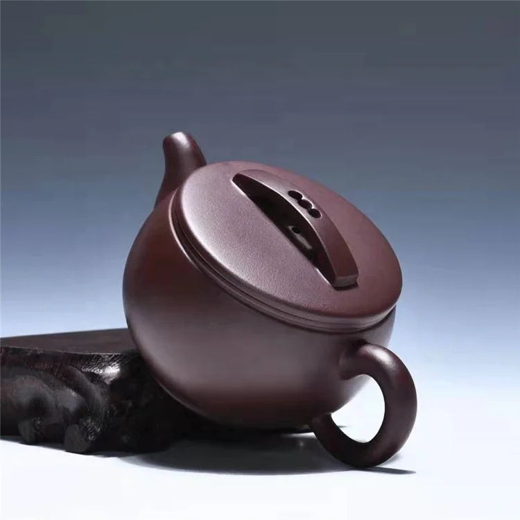 Yixing handmade purple clay teapot purple clay clay teapot 180cc gift tea set