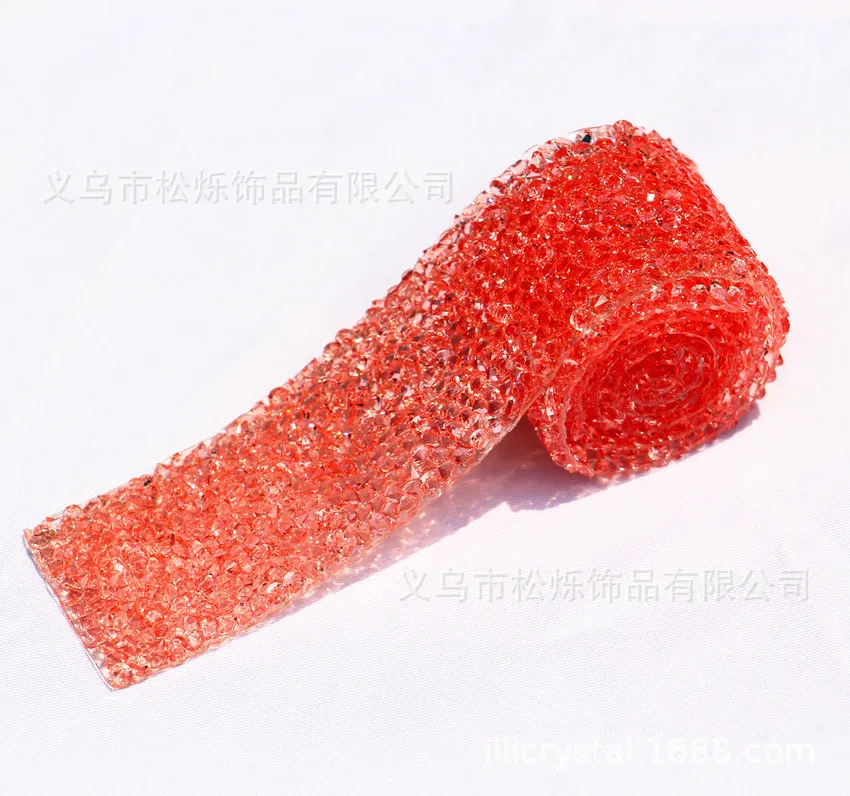 Wholesale Polychrome Self-Adhesive Diy Rhinestone Trim Hot Melt Water Diamond Stickers