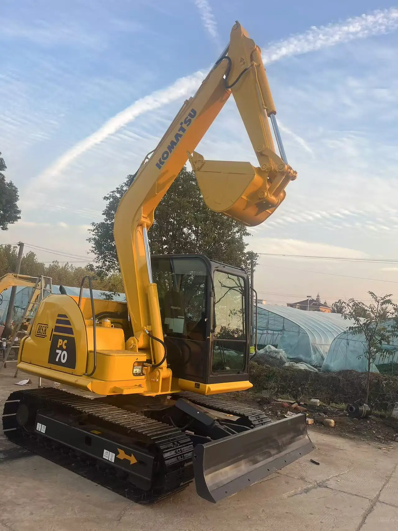 High quality original used Pc70-8 pc70 mini tracked 7ton excavator for earthwork engineering for komatsu