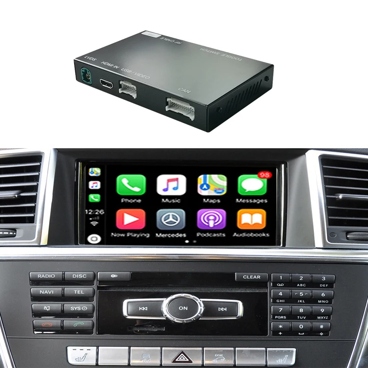 Road Top Android Авто Mirror Link AirPlay автомобильные функции воспроизведения NTG4.5 беспроводной CarPlay для Mercedes Benz ML GL W166 X166 2012-2015