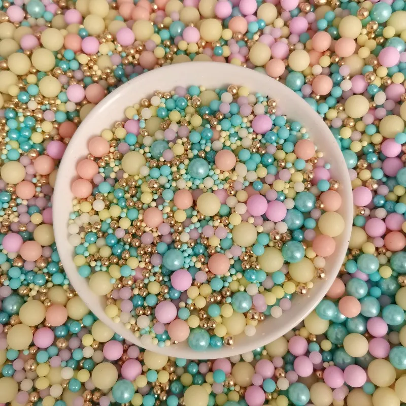 1kg Wholesale high quality halal candy sprinkle cake dessert decoration pearl sugar beads