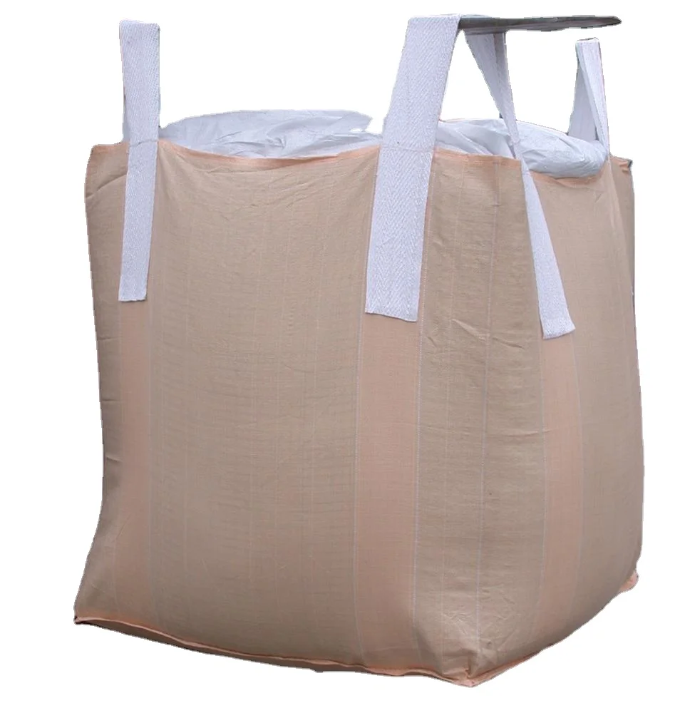 
100% Waterproof Virgin Polypropylene 1000kg Lifting Big FIBC container Bag for Gravel,Sand,cement,grain 