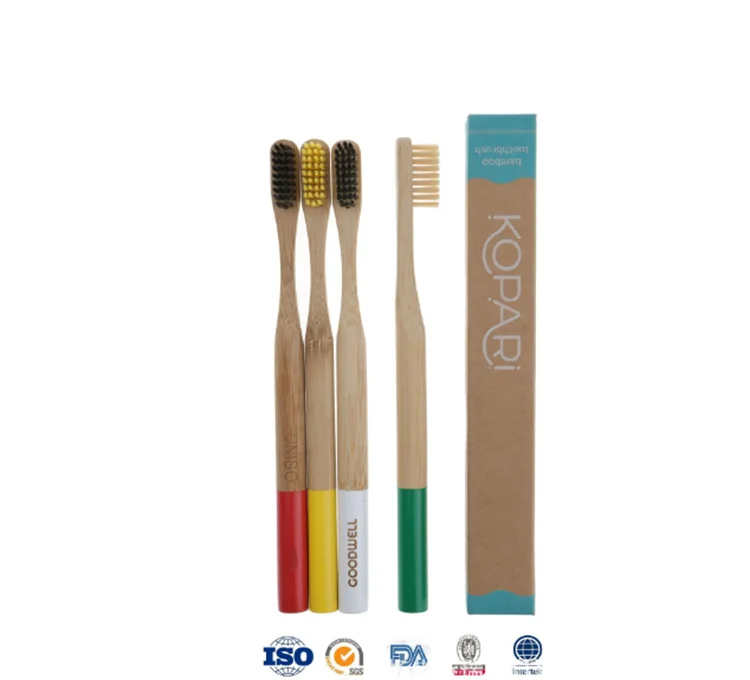 Wood Bamboo Toothbrush Travel Wooden Tooth Brush Bamboo Handle Toothbrush Soft Bristles Brush For Kids Oral