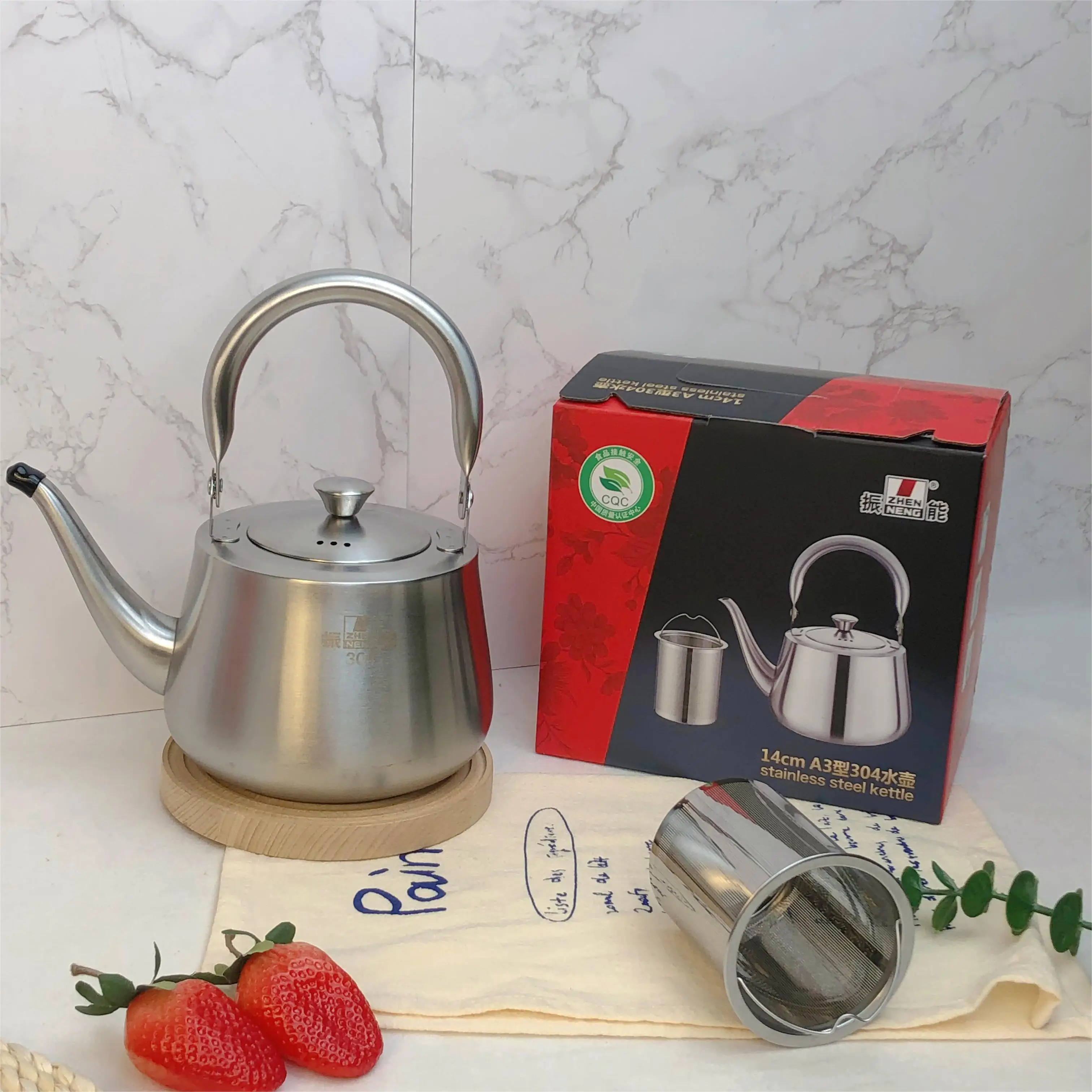New Design Stainless Steel Whistling Kettle Factory Price Electric Kettle Water Boiler Metal Teapots