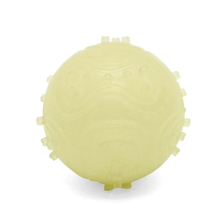 Sustainable Fluorescent Dog Chew Toys Eco-Friendly Durable Glow Ball for Night Play Durable Bone Shape Made from PP Material