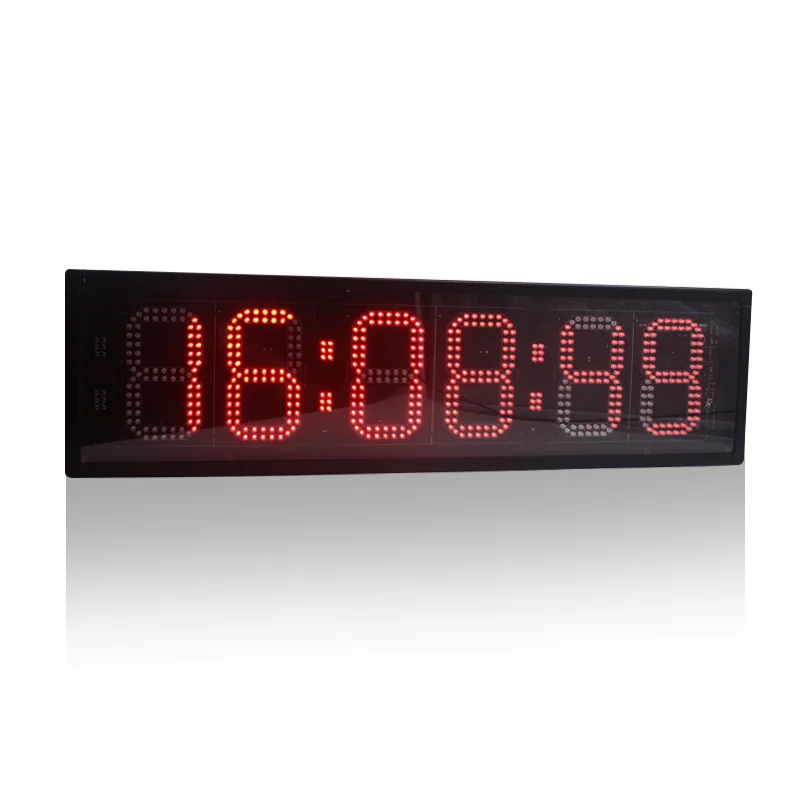 Jinling Shiyin Large Red Color LED Race Timing Clock Timer with Tripod for Outdoor Running Events