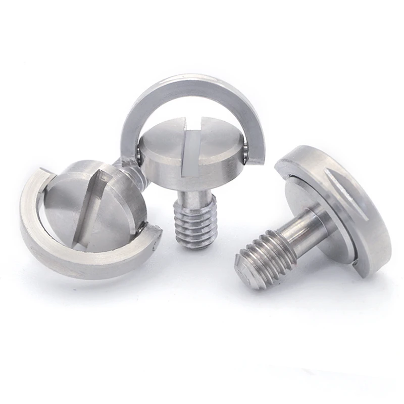 High quality 1/4 5/16 3/8 inch stainless steel screw d-ring for camera tripod monopod quick release plate