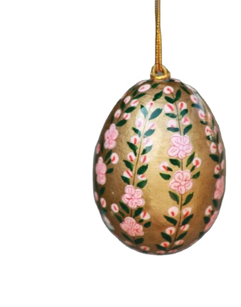 Manufacturers of wooden easter eggs for easter decoration made by kashmiri artisians from India