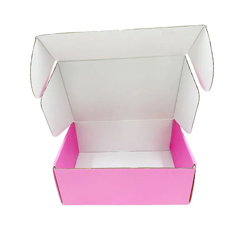 Custom recyclable corrugated cardboard shipping box Gift cosmetics packaging Foldable corrugated cardboard box