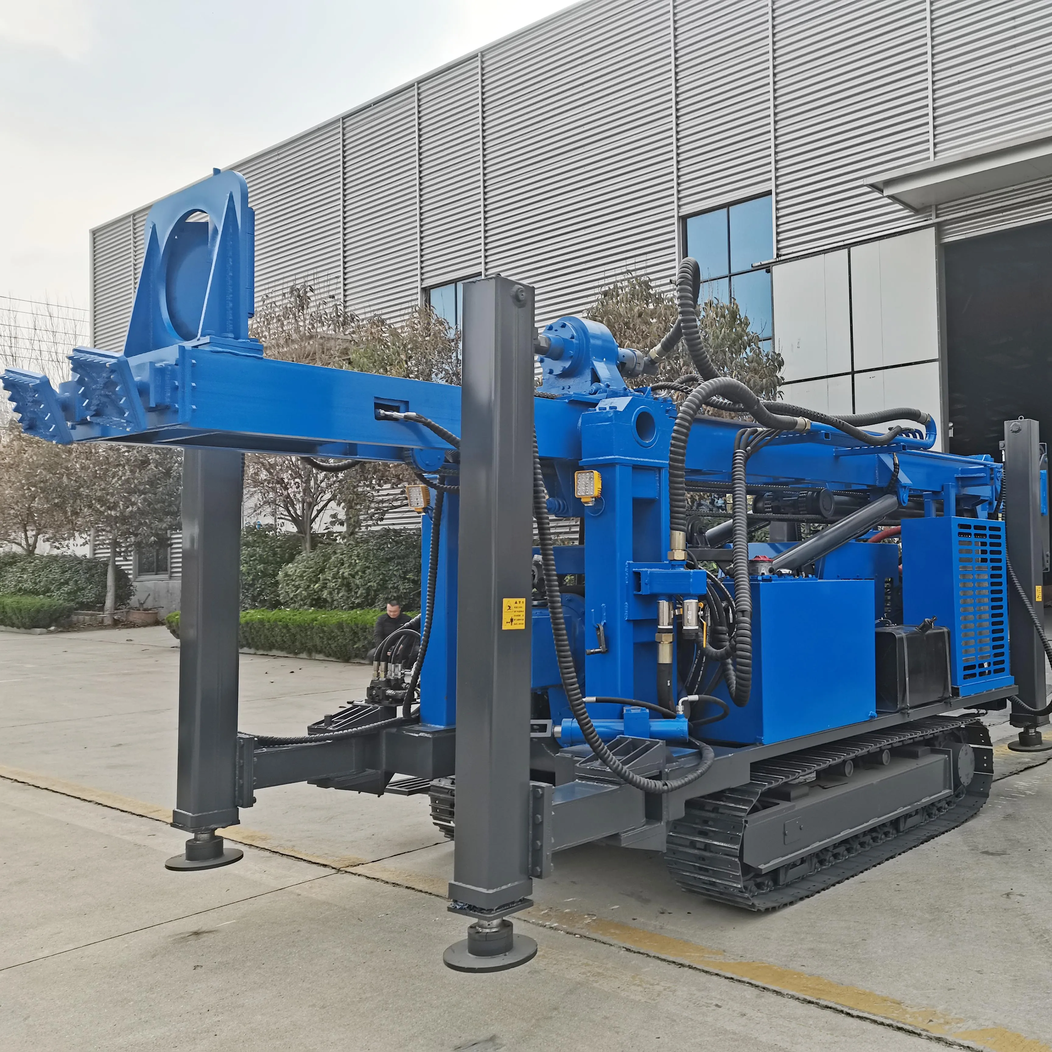 High Quality NQ 800m Diesel Engine Mechanical Geotechnical Core Drilling Rig